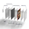 DEQORI Glasbild Echtglas 50x50 cm 'Lebendige Aura' Wandbild Produktbild-Vorschau 7