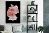 MuchoWow® Poster Karte - Deutschland - Alte Rose 80x120 cm Produktbild-Vorschau 4