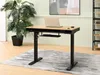 A standing desk with a laptop on it, in a room with a plant and a bookshelf. Podgląd zdjęcia produktu