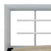 vidaXL Bettgestell Grau und Weiß Metall 100 × 200 cm -  Produktbild-Vorschau 6
