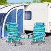 COSTWAY 2er Strandstühle klappbar, Campingstühle mit Produktbild-Vorschau 3