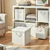 4 Stück Weiß Faltbox 30 x 30 x 30 cm Aufbewahrungsbox Produktbild-Vorschau 2