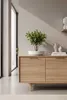 VIVANNO Dekoschale Fiberglas ESCADA LOW Schale, Weiß matt - Produktbild-Vorschau 3