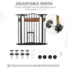 PawHut Barrière de sécurité pour animaux avec porte Voir les images du produit 12