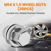 20x Radmuttern Edelstahl for RANGE ROVER SPORT & L322 Produktbild-Vorschau 8