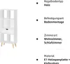 EUGAD Bücherregal, Aufbewahrungsregal, aus MDF, 6 Fächer, Produktbild-Vorschau 10