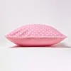 Fodera per cuscino HOMESCAPES rosa a pois, 100% cotone, 60 Anteprima dell’immagine prodotto 3