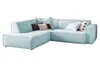 KAWOLA Sofa SAMU Ecksofa Cord hellblau Recamiere links Produktbild-Vorschau 6