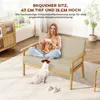 Iropro 2 Sitzer Sofa, Kleine Sofa mit Holzrahmen, Produktbild-Vorschau 6