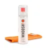 A bottle of WHOOSH screen cleaner and an orange microfiber cloth are displayed on a white background. Náhled obrázku produktu