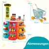 COSTWAY Supermercato da 76 pezzi con carrello della spesa, Anteprima dell’immagine prodotto 3