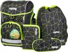 A set of school bags and accessories with a geometric pattern. Produktbild-Vorschau