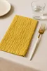 Musselin-Servietten Senfgelb 45x45 cm – weiche Produktbild-Vorschau 3