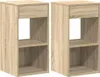 vidaXL Noční stolky se zásuvkou 2 ks dub Sonoma 35x34x66,5 Náhled obrázku produktu 2