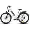 A white electric bicycle is shown against a white background. Produktbild-Vorschau