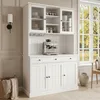 Buffetschrank 120 x 40 x 191 cm mit Glastüren, Produktbild-Vorschau 4