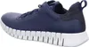 A side view of a blue and white sneaker against a white background. Produktbild-Vorschau