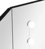 "2026 Aktion" Eck-Schminktisch mit LED Schwarz 111x54x141,5 Produktbild-Vorschau 5