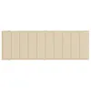 vidaXL Coussin pour chaise longue Beige 186x58x4 cm Tissu Voir les images du produit 5
