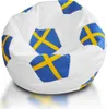 Ecopuf Fussball Sitzkissen, Kunstleder Sitzsack, im Produktbild-Vorschau 3
