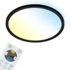 LED Panel Dimmbar Fernbedienung Ultraflach CCT 18W schwarz Produktbild-Vorschau 1