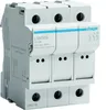 HAGER Modulaire zekeringhouder, 3-polig, 3-polig, 10x38mm, Productafbeelding-voorbeeld 2