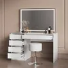 Tavolo da toeletta Livinity Imola Bianco 120 cm con Anteprima dell’immagine prodotto 5
