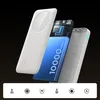 A cutaway view of a power bank showing its internal components and battery, with icons at the bottom representing features. Produktbild-Vorschau