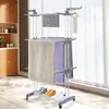 Séchoir à linge à roulettes avec ailes pliables Séchoir à Voir les images du produit 3