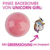 3x Home-Flair Einhorn Badebombe - große Badekugel - Rosa Produktbild-Vorschau 2