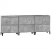 vidaXL Sideboards 3 Stk. Betongrau 60x35x70 cm Produktbild-Vorschau 6