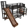 Metall-Hochbett 90 x 200 cm mit Rutsche, Stauraumtreppe, Produktbild-Vorschau 10