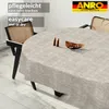Tischdecke Melliert Grau Oval 200x140cm Schnittkante Produktbild-Vorschau 6