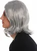WIG ME UP Perücke Herren lang grau Mittelscheitel gewellt Produktbild-Vorschau 3