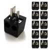 10x Lautsprecherstecker Mini DIN gewinkelt Schwarz Produktbild-Vorschau 1