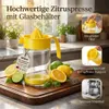 Zitruspresse 2er Set Zitronenpresse Manuell Saftpresse Produktbild-Vorschau 2
