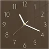 Wanduhr aus Glas mit Motiv Dunkelbrauner Hintergrund- 30 x Produktbild-Vorschau 1