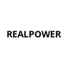 The image contains the text "REALPOWER" centered on a white background. Produktbild-Vorschau