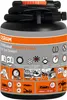 A product shot of a tire sealant can with various instructional diagrams and icons. Produktbild-Vorschau