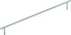 A silver metal railing with two mounting brackets, shown against a white background. Produktbild-Vorschau