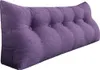 A purple wedge-shaped pillow with button tufting. Produktbild-Vorschau