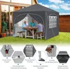 Tente pliante COSTWAY 3 x 3 m avec 4 parois latérales Voir les images du produit 5