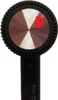 A close-up of the back of a hairdryer with a red arrow pointing to a crack. Podgląd zdjęcia produktu