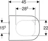 WC sedátko GE Smyle s mechanismem Soft-Close, bílé Náhled obrázku produktu 7