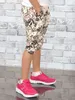 KMISSO Mädchen Capri Hose Olivegrün-Blumen 104/110 Produktbild-Vorschau 5
