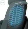 Close-up of a car seat with a hexagonal pattern overlay indicating G-CELL technology. Produktbild-Vorschau