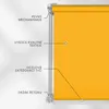 Roleta Estika bez vrtání – 105 cm x 150 cm – Tmavě žlutá – Náhled obrázku produktu 3