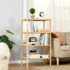 HOMCOM Standregal Bücherregal 4-stufiges Büroregal Produktbild-Vorschau 2