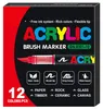 Acryl-Pinselmarker-Set mit 12 Farben für DIY-Malerei Produktbild-Vorschau 4