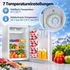 HOMCOM 72,5 L Mini Kühlschrank mit Gefrierfach, Obst- und Produktbild-Vorschau 5